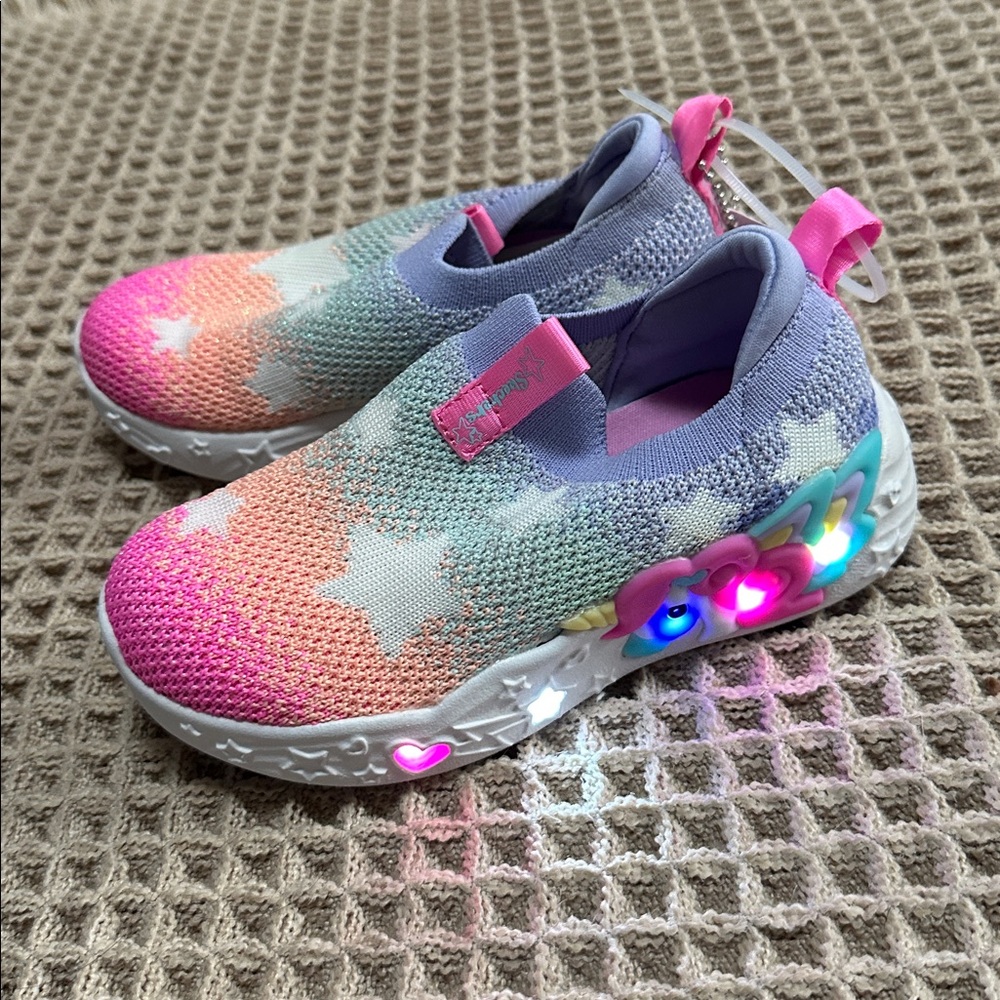 Sketchers light up magical collection unicorn kids size 9